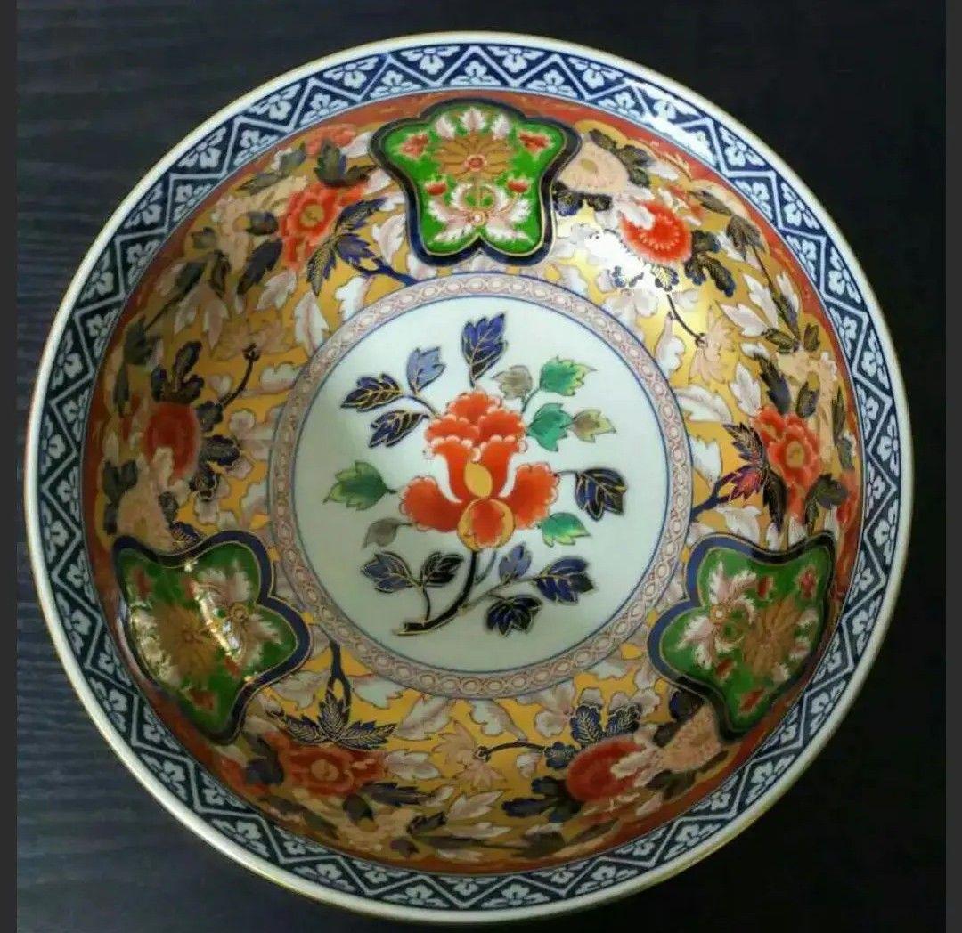 【未使用】極錦金彩古伊万里 鉢(大)