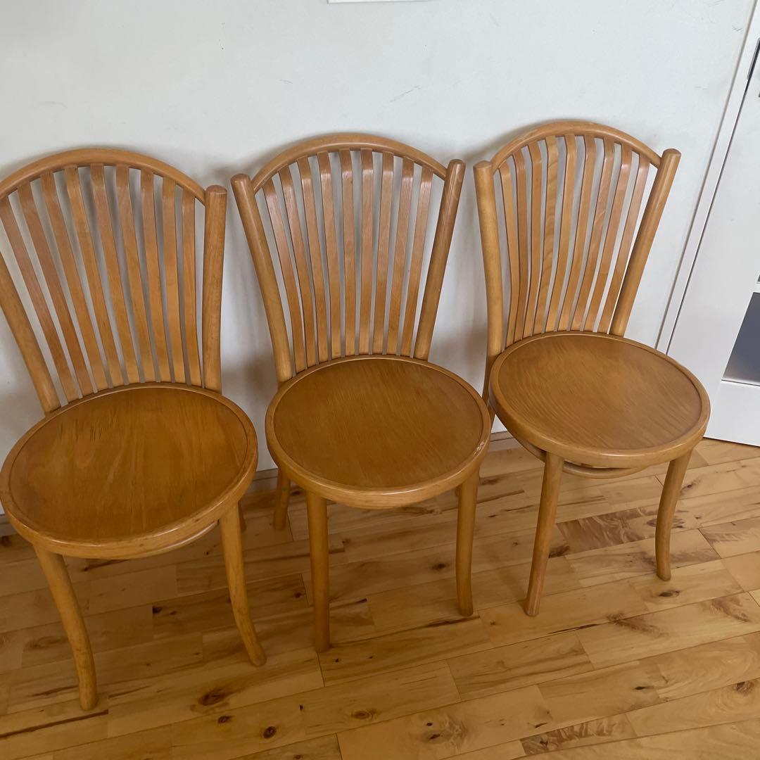 マルニ木工　maruni トーネットチェア ベントウッドチェア 曲木 3脚セット