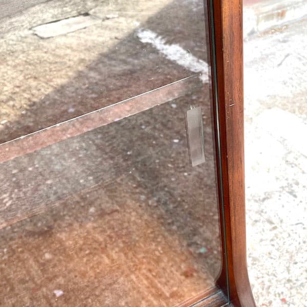 イギリスビンテージ　ガラスキャビネット　ブックシェルフ　サイドボード