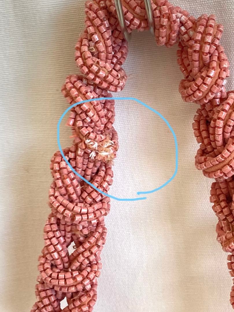 ジャマンピュエッシュ　ビーズドレープバッグ