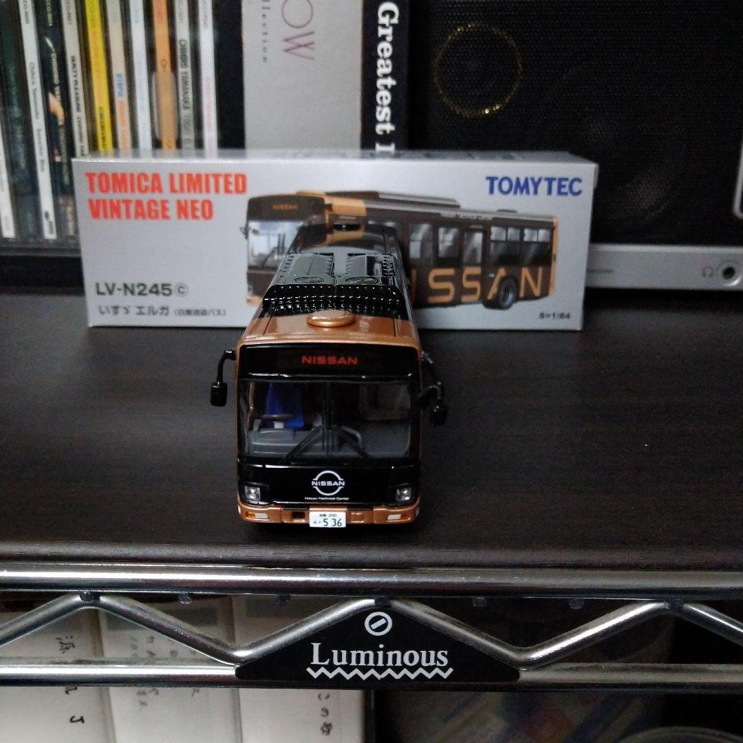 トミカリミテッドヴィンテージNEO245cいすゞエルガ日産送迎バスサイドミラー付