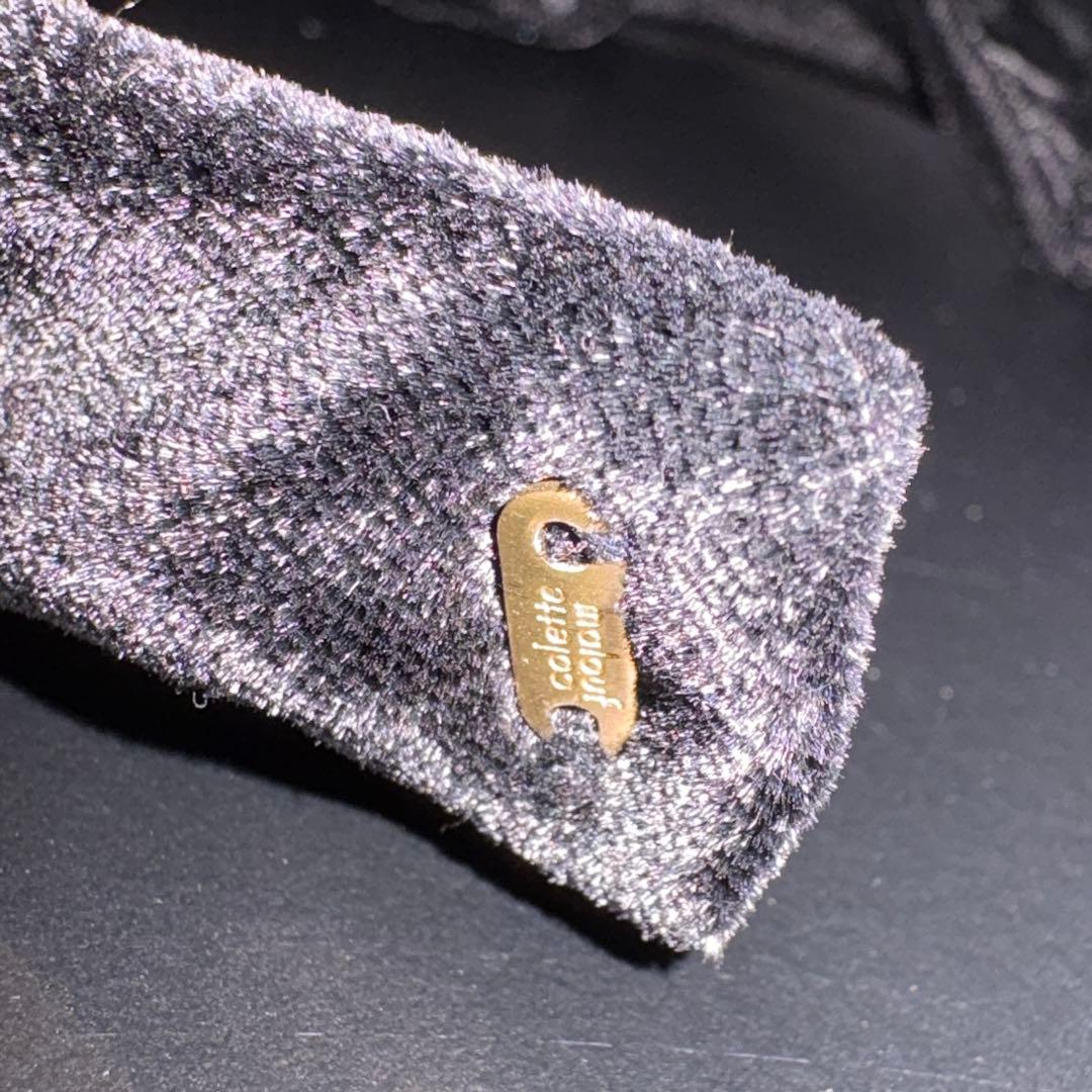 Hair Bar.コレットマルーフ黒ベロアヘッドバンド定価20,000円程度