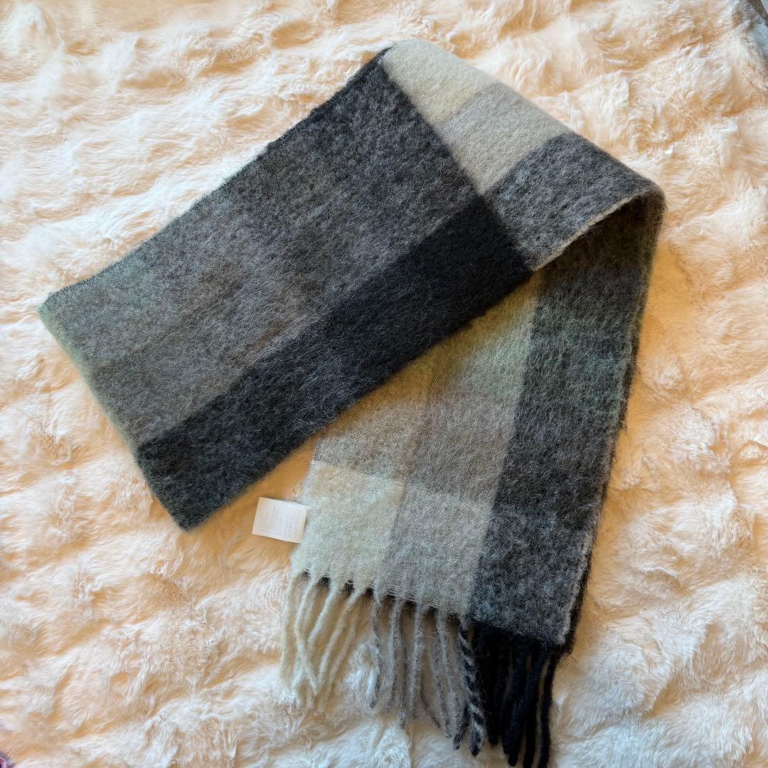 Acne Studios チェック柄マフラー 250cm x 28cm