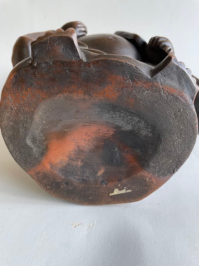 古備前　備前焼　布袋　縁起物　　置物　飾り物　焼物