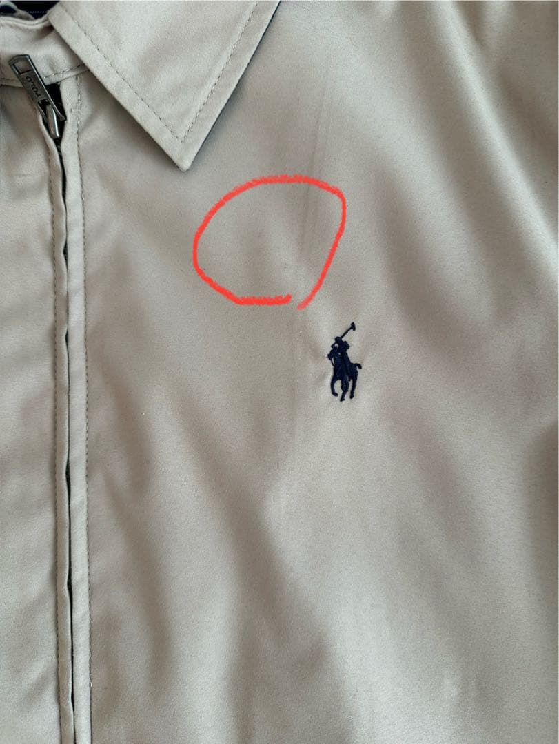【LL】POLO RALPH LAUREN スイングトップ　ベージュ