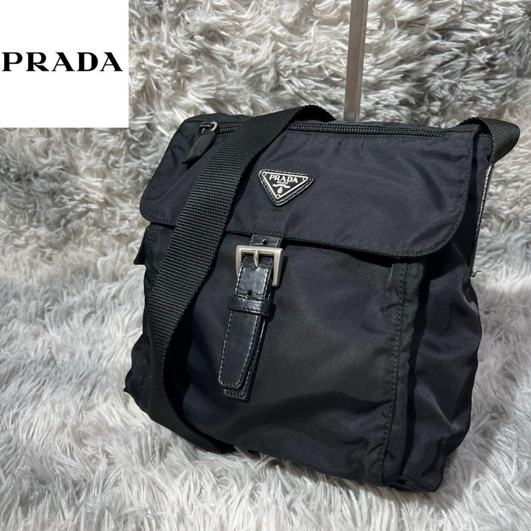 [大人気]プラダ　ＰＲＡＤＡ　ショルダーバッグ　ナイロン　カメラバッグ　三角ロゴ