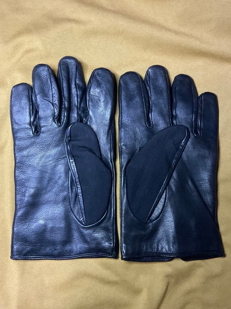 GUCCI グッチ　黒手袋 レザー　イタリア製　XL 大きいサイズ