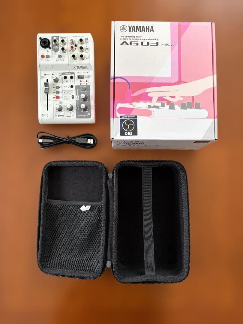 【超美品】YAMAHA AG03MK2（純正箱・ハードケース付）