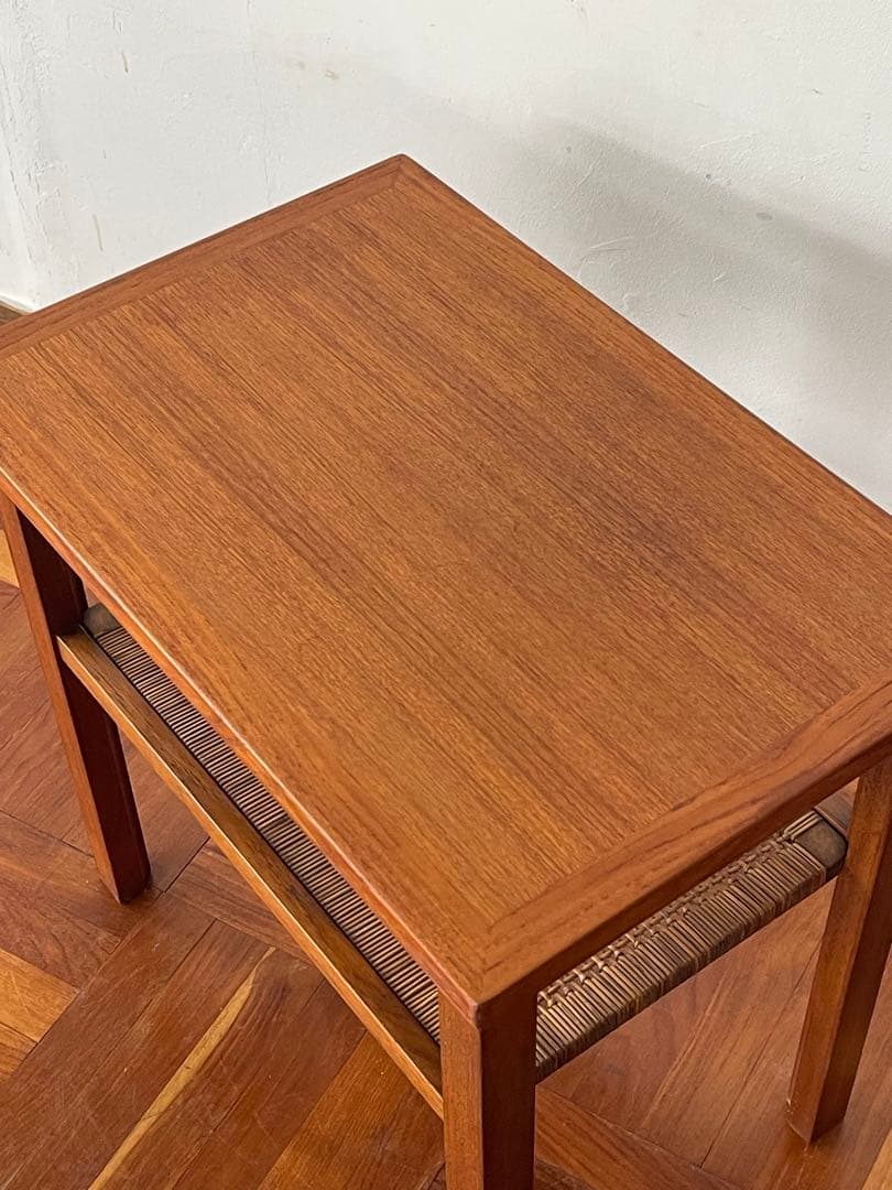 北欧 デンマーク ヴィンテージ チーク サイドテーブル