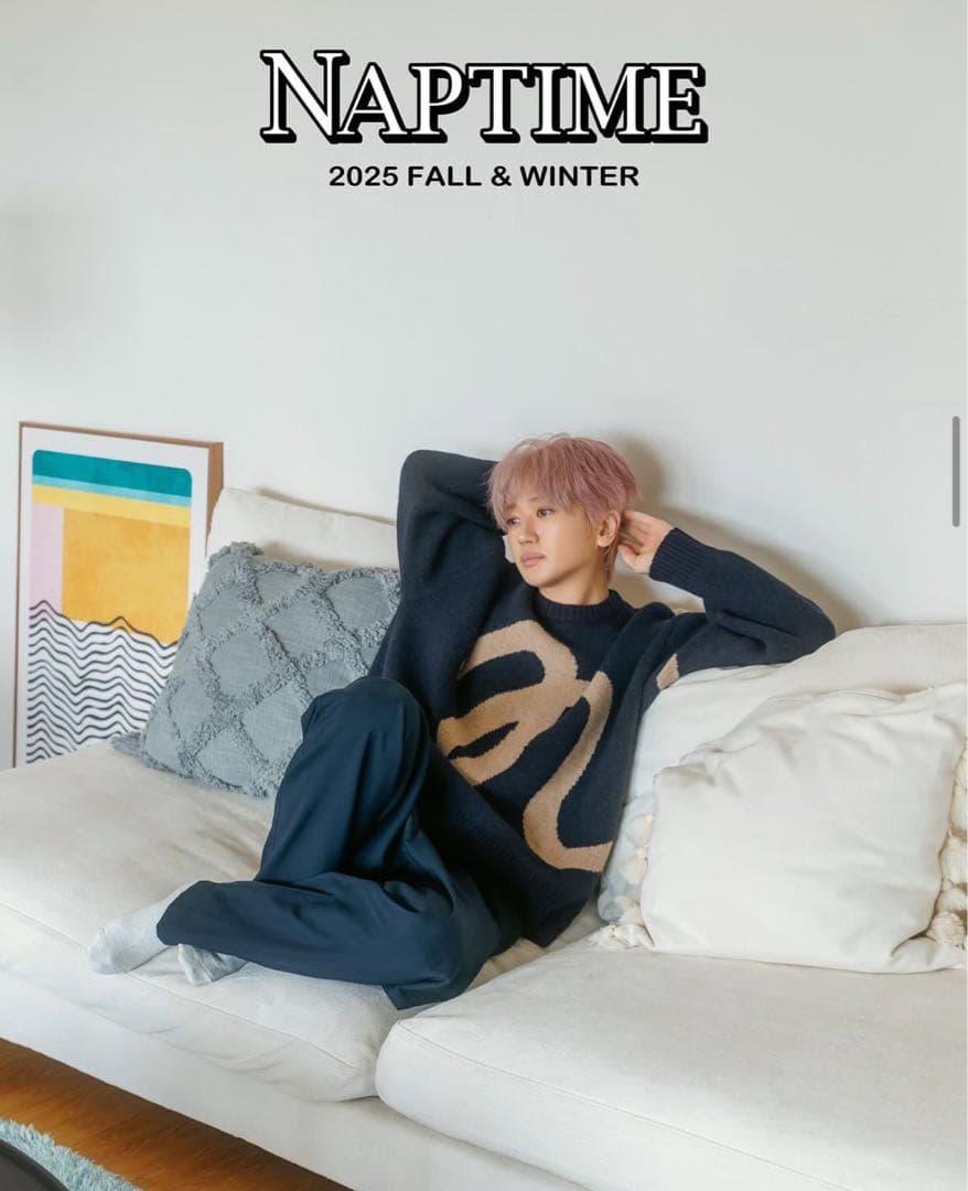 Naptime FW25 ニットプルオーバー NAVY Mサイズ Nissy