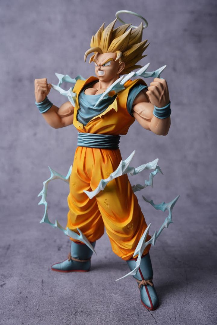 ドラゴンボール 初の超サイヤ人孫悟空 超サイヤ人2の形態運命の対決フルリペイント