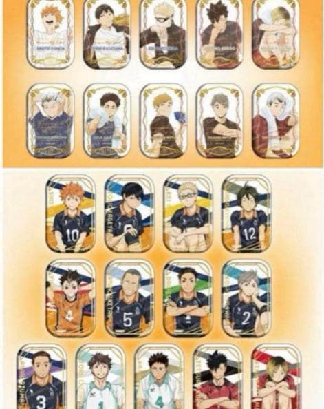 ハイキュー!! スクエア缶バッジセット