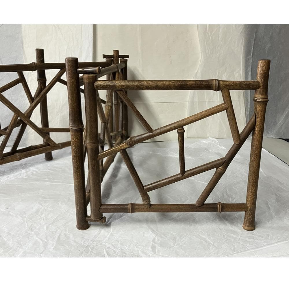 w162 竹製 氷裂結界 炉屏 結界 衝立 煎茶道具 茶道具