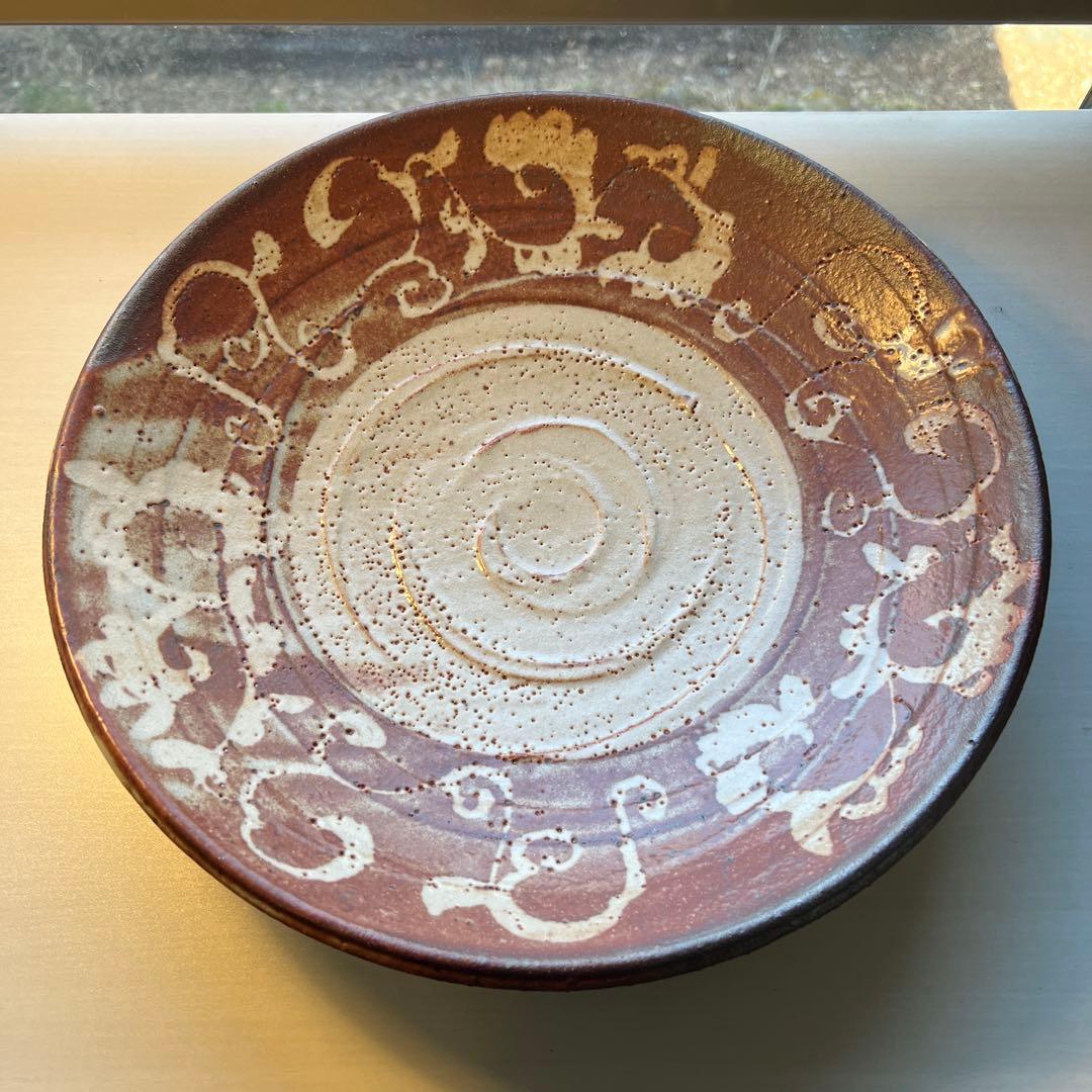 松崎健　志野大皿　傑作