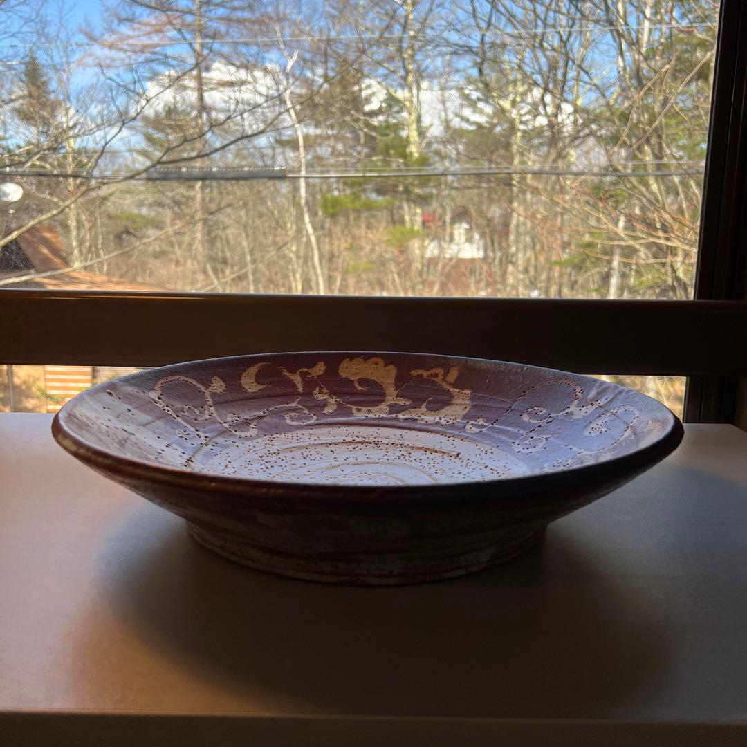 松崎健　志野大皿　傑作
