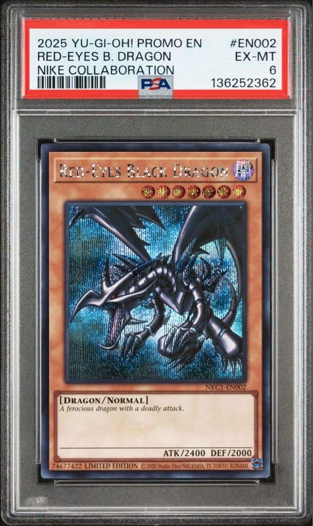 PSA6 真紅眼の黒竜 レッドアイズブラックドラゴン 鑑定品 遊戯王OCG