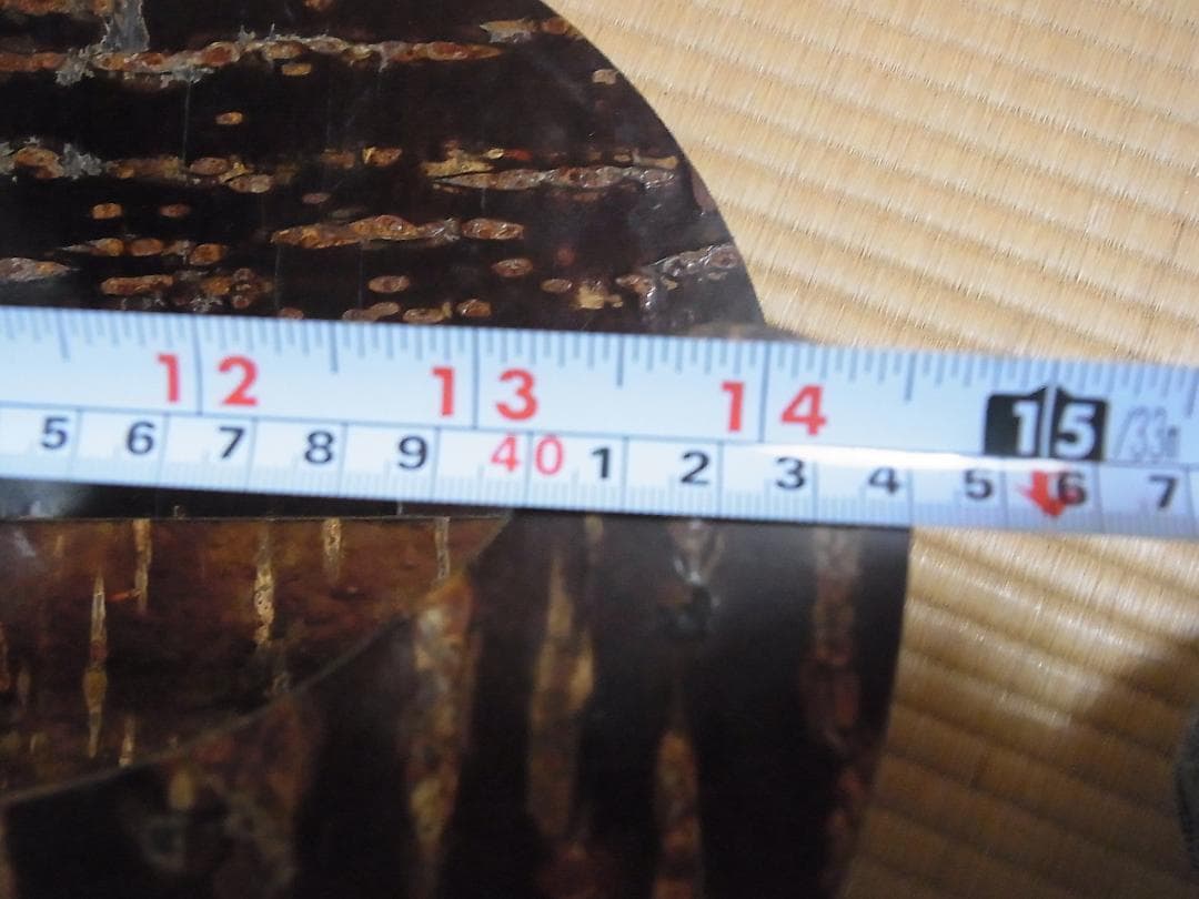 展示品　未使用　樺細工　ポット台　煎茶道具置き　蛇腹戸