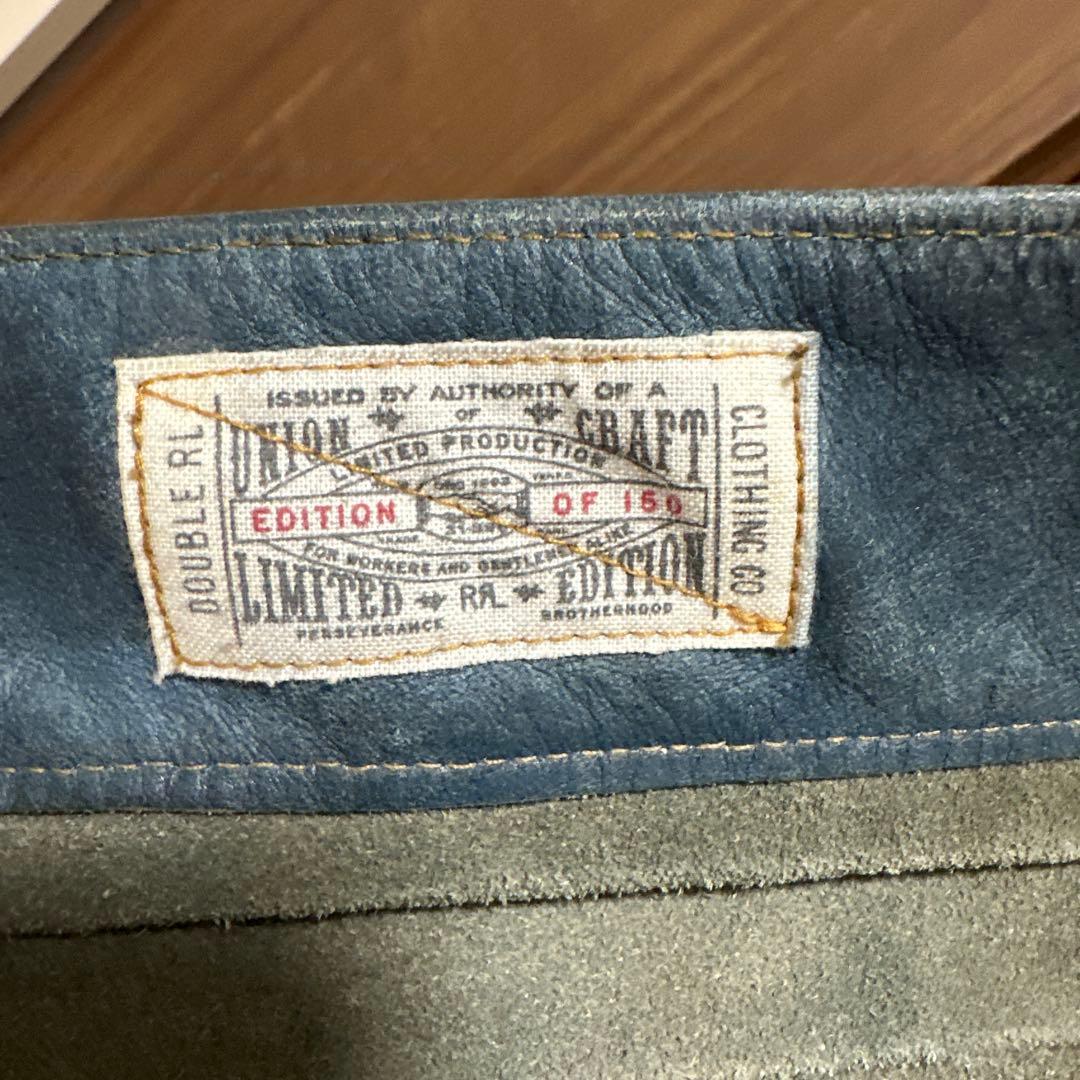 【150着限定】RRL INDIGO LEATHER JACKET リミテッド