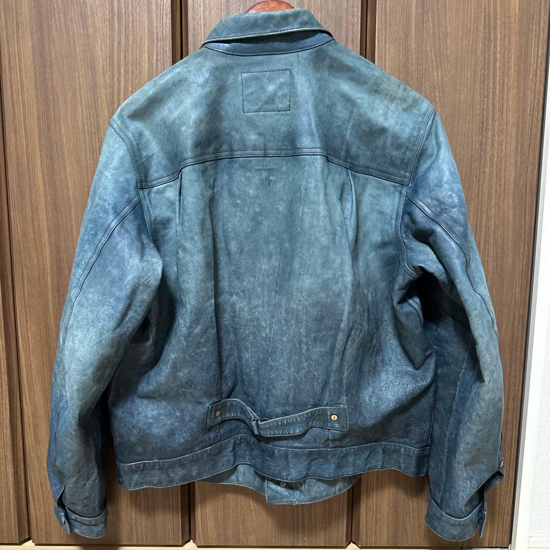 【150着限定】RRL INDIGO LEATHER JACKET リミテッド