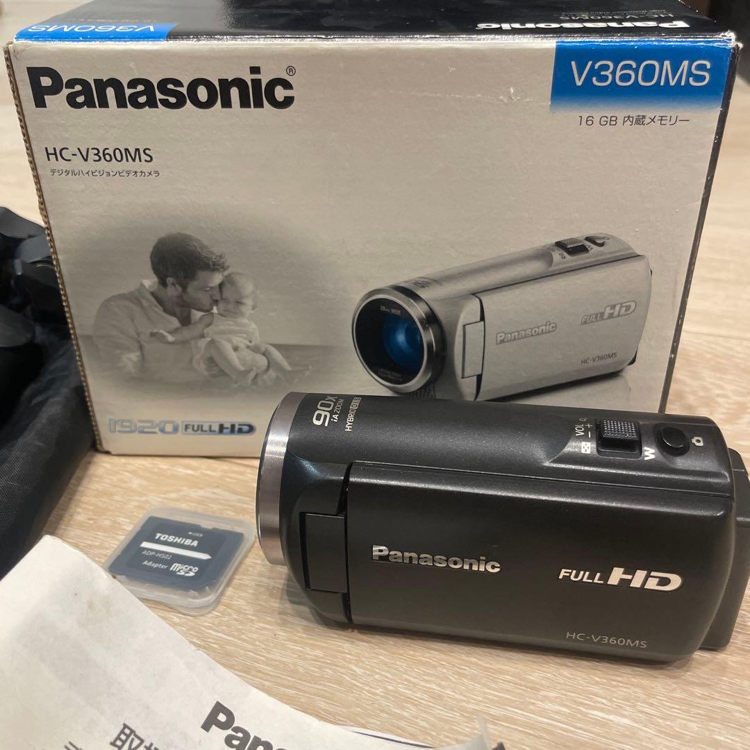 値下げ Panasonic HC-V360MS ビデオカメラ 三脚