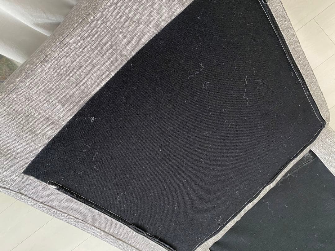 オットマン　ニトリ　洗濯可能　グレー