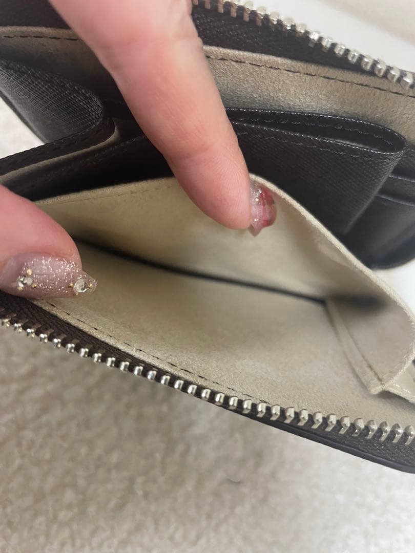 ATAO チェス　ダークブラウン　 二つ折り財布