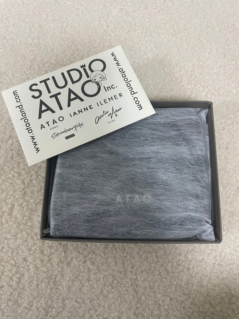 ATAO チェス　ダークブラウン　 二つ折り財布