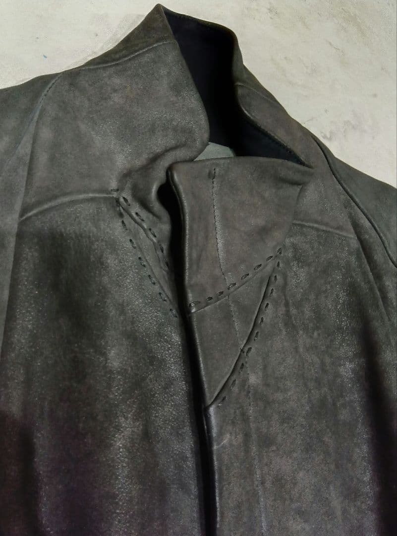 DEVOA レザージャケット ユリウス　ヴィリジアン d.hygen guidi