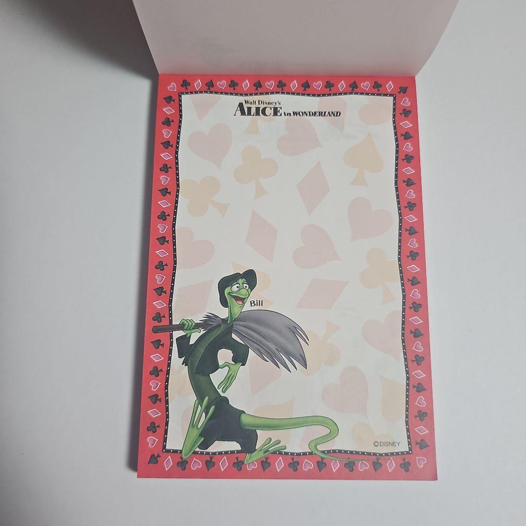 レア ディズニー 不思議の国のアリス メモ帳
