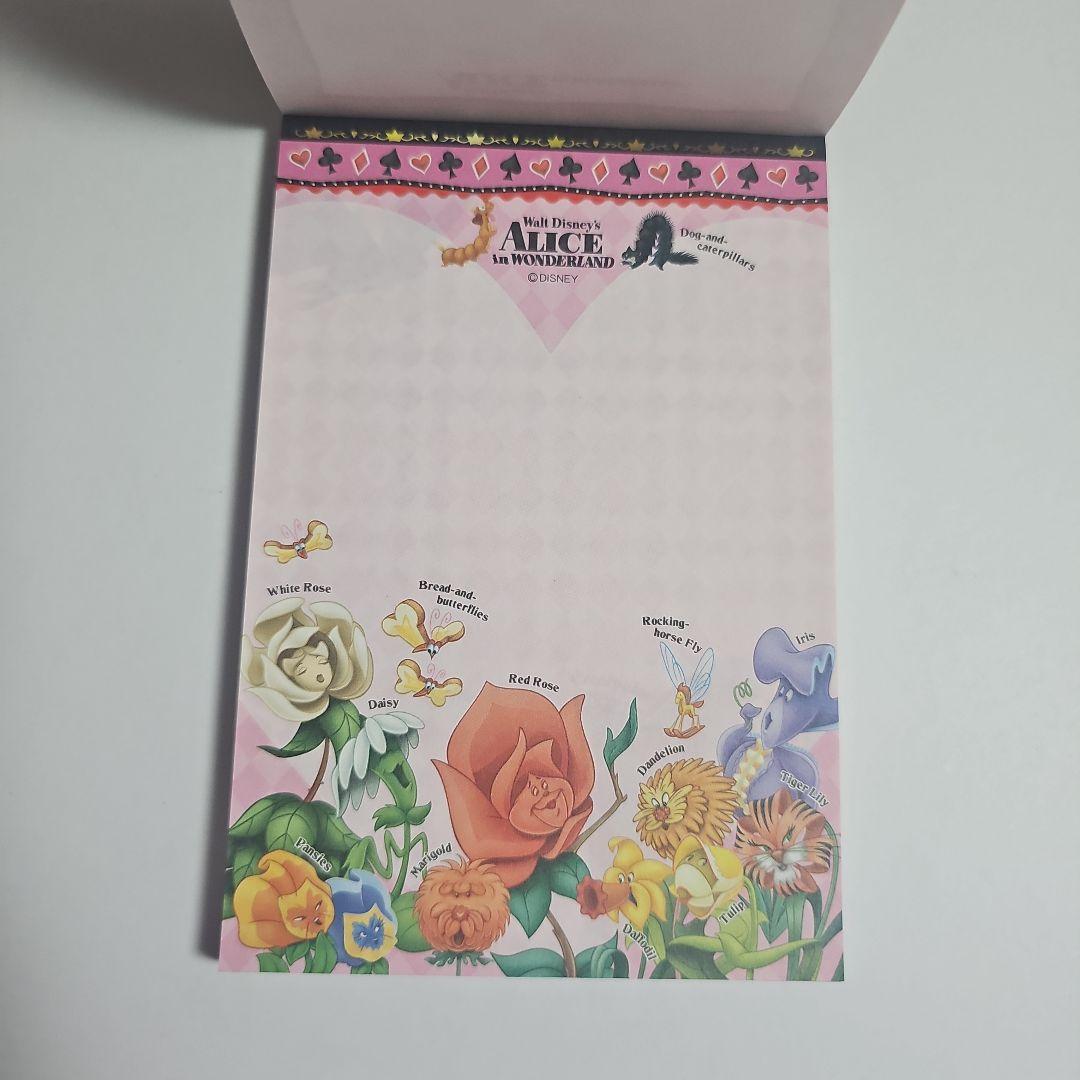 レア ディズニー 不思議の国のアリス メモ帳