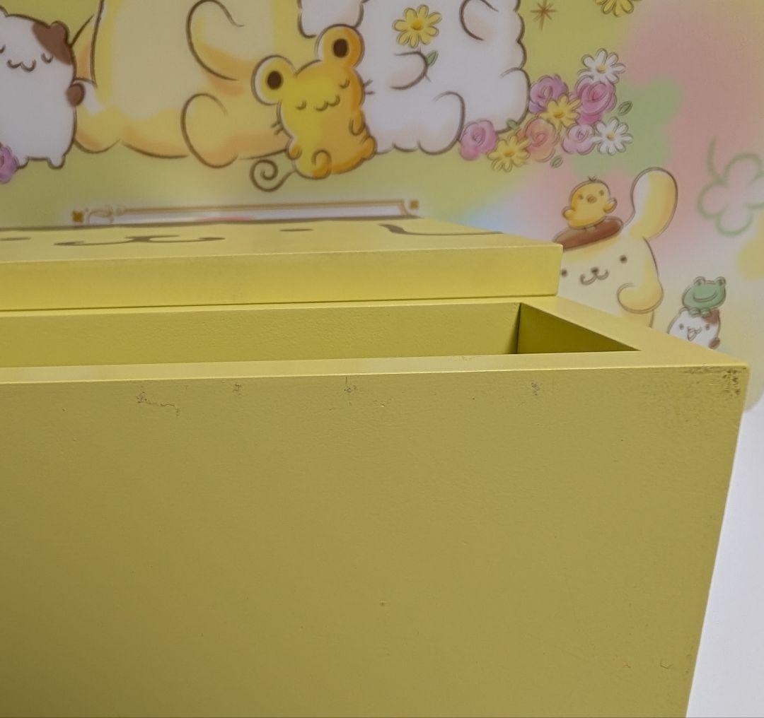 ポムポムプリン　木製　ミニチェスト　小物入れ　アクセサリーケース