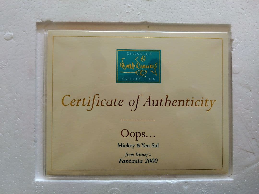 ★レア★生産終了品★WDCCフィギュア★ミッキー＆イェンシッド★Oops...★