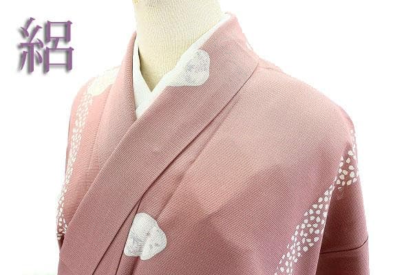 ★専用★未使用品 夏着物 夏 絽 小紋 くすみピンク 身丈155.5cm