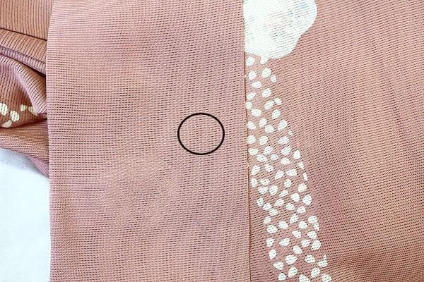 ★専用★未使用品 夏着物 夏 絽 小紋 くすみピンク 身丈155.5cm