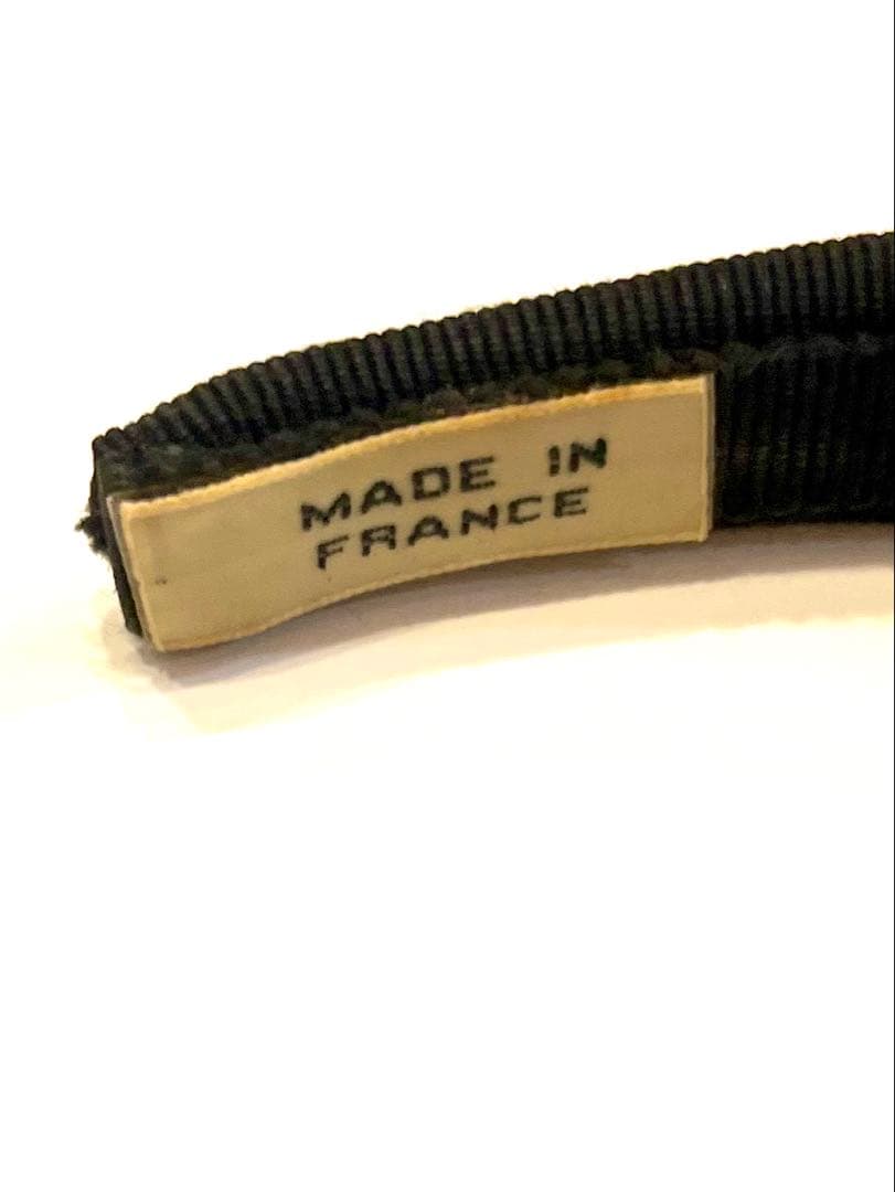 セリーヌ☆カチューシャ　トリオンフ　 ロゴ　リボン　ヘアバンド　ヴィンテージ黒