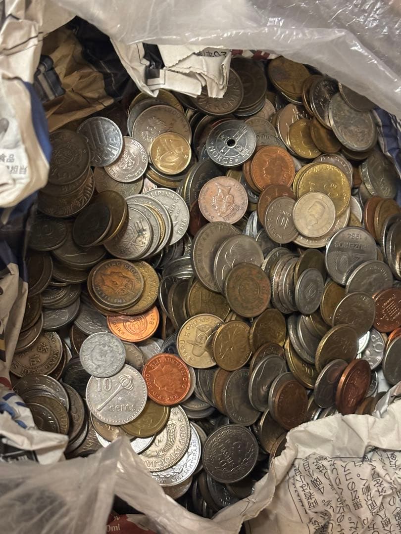 外貨　まとめ売り　約6.9kg　外国　貨幣　