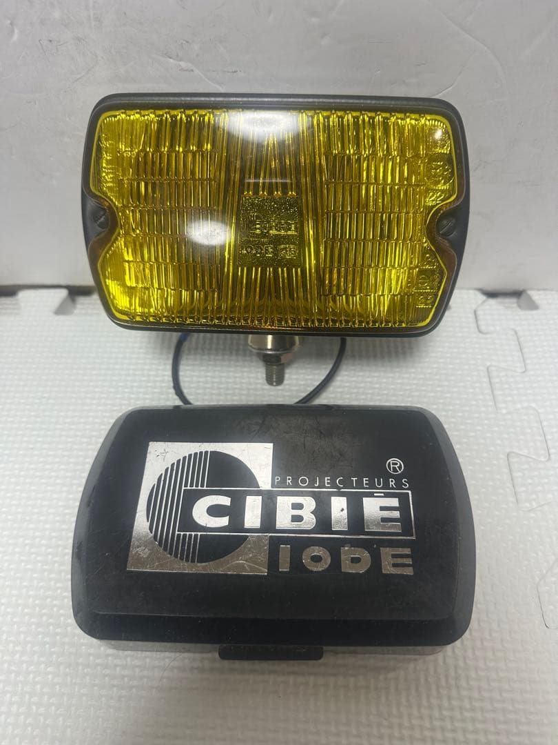 ダニエル希少/黒カバー付き当時物CIBIEフォグランプIODE35