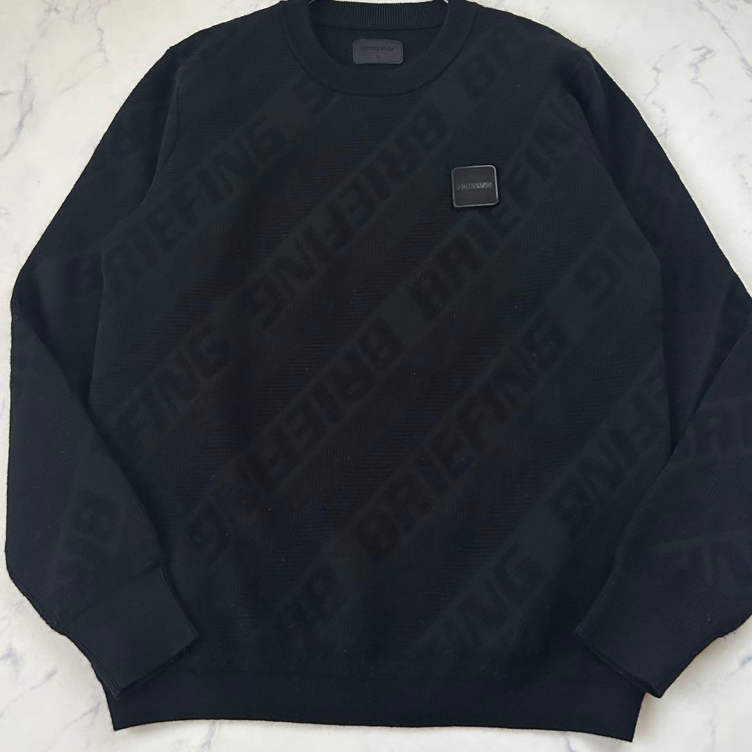 ブリーフィング レディース 2022年モデル セーター 総柄 ロゴ