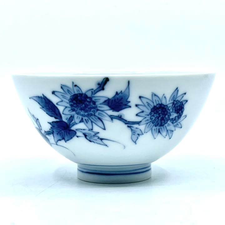 井上萬二　染付　飯碗