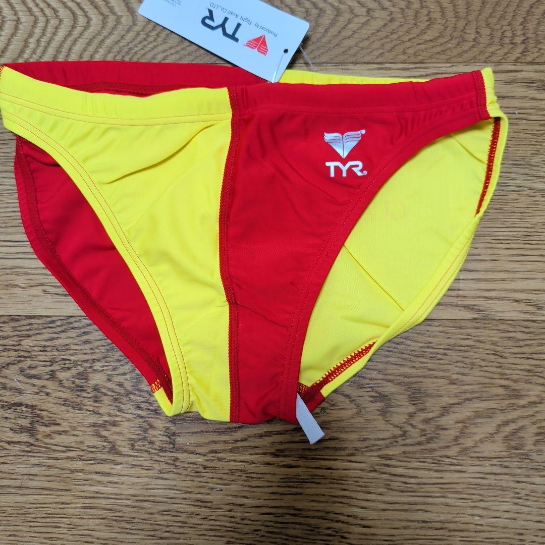 TYR 競泳水着 GUARD 赤・黄