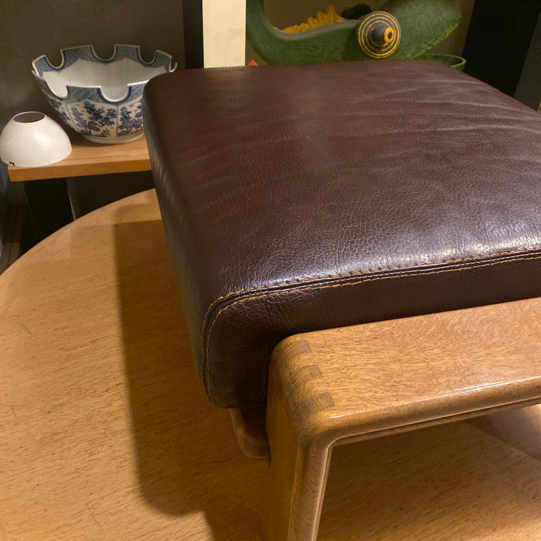 Condehouse ボルス　オットマン　高級　シボ厚革　旭川家具