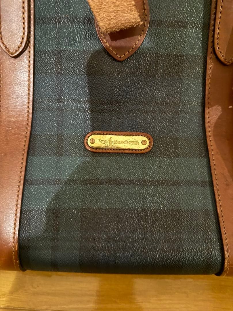 本革　ポロラルフローレン　ボストンバッグ