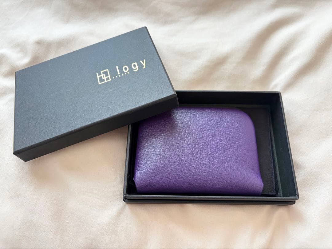 がま口財布　パープル