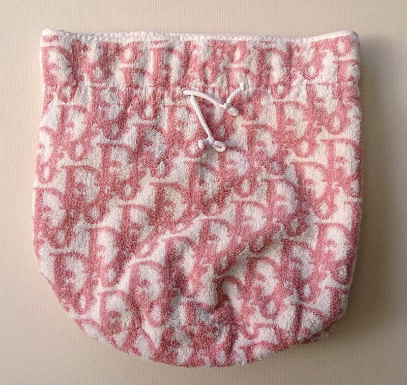 Christian Dior トロッター パイル生地 巾着