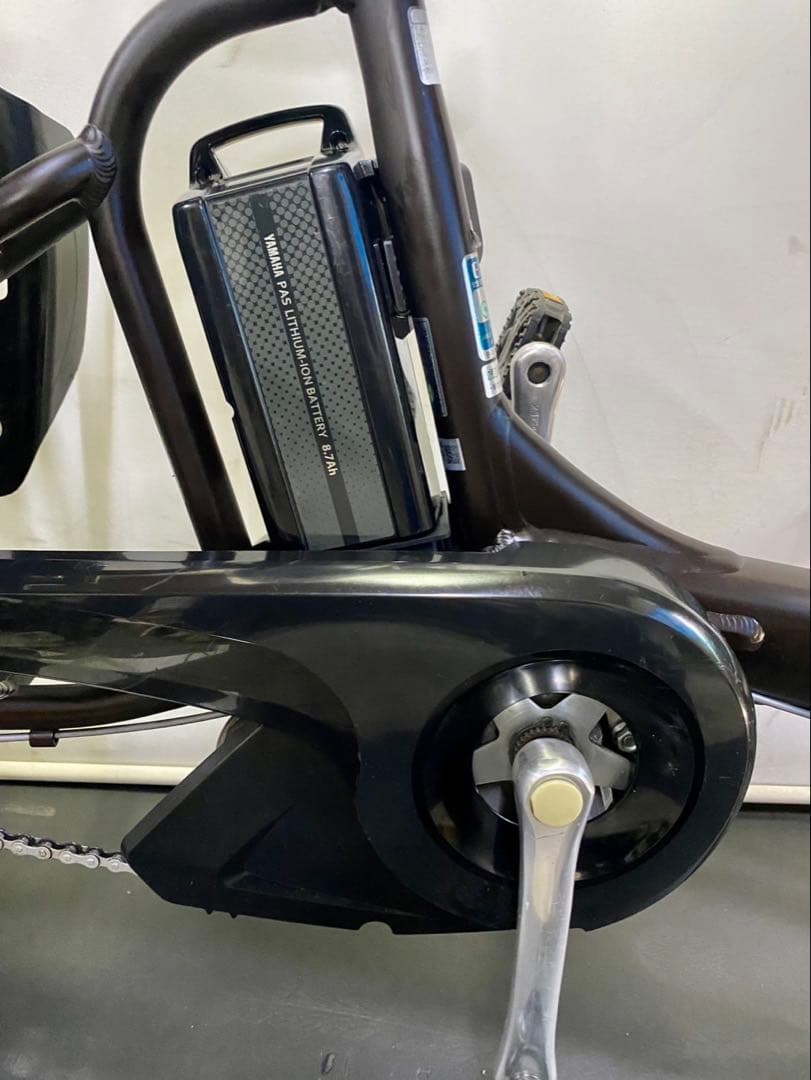 1年保証 送料無料　ブリヂストン　20インチ　子供乗せ　茶色　電動アシスト自転車