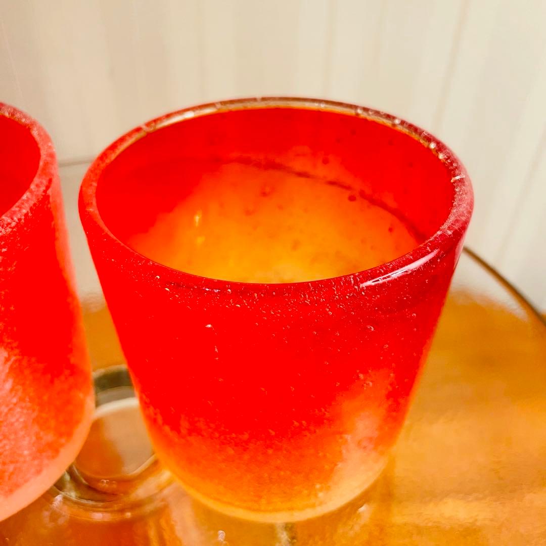 ✨新品未使用✨硝子工芸品 琉球ビードロ硝子 ペアグラス