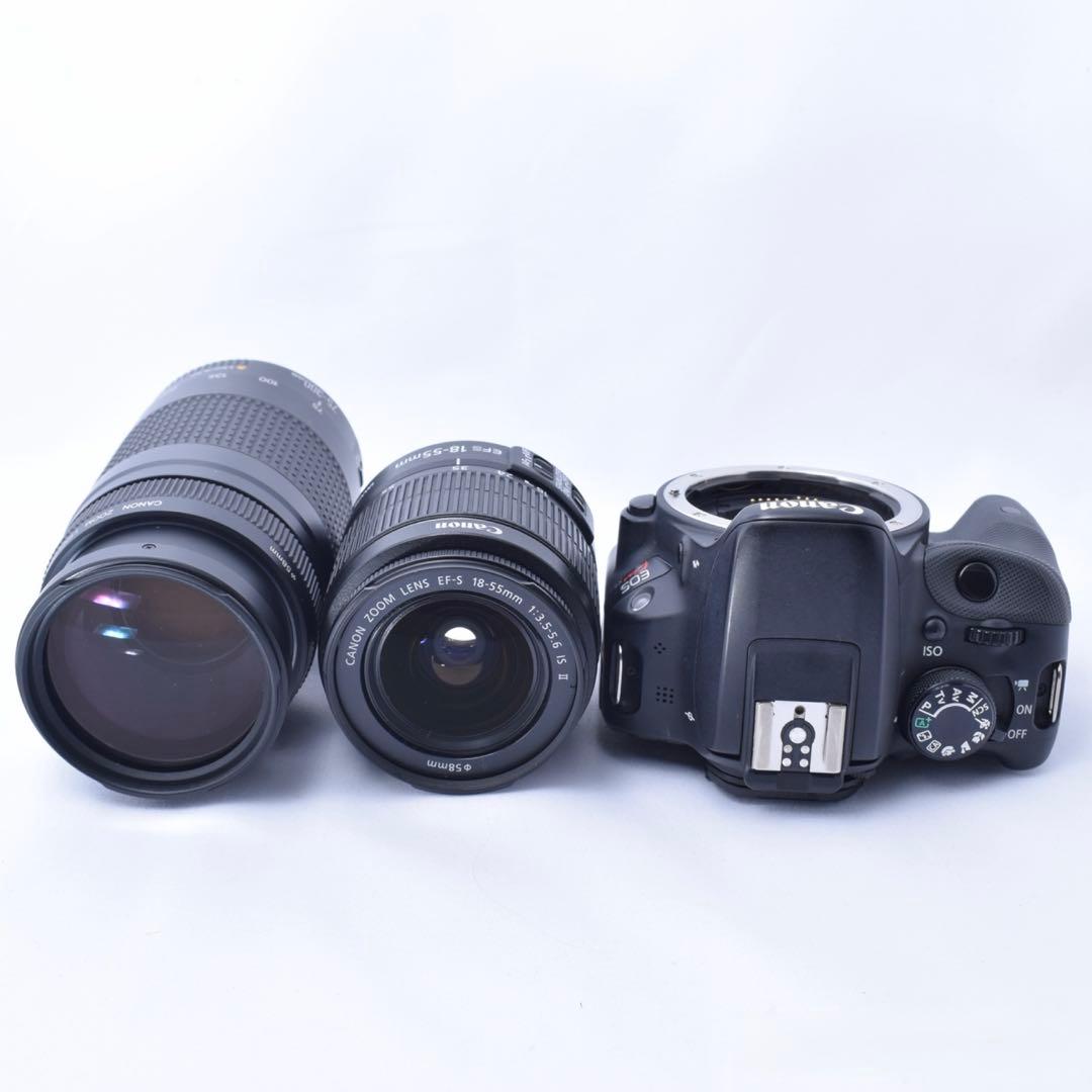 ❤️極美品❤️Canon Kiss X7 ダブルレンズセット✨大容量SD＆お手入れ付
