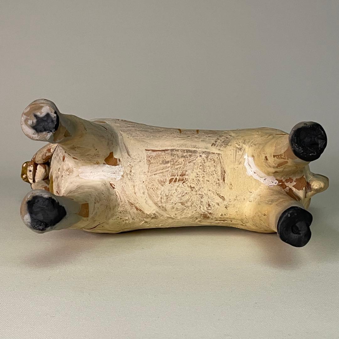 ヴィンテージ ペルー プカラ フォークアート ロバ 馬のオブジェ