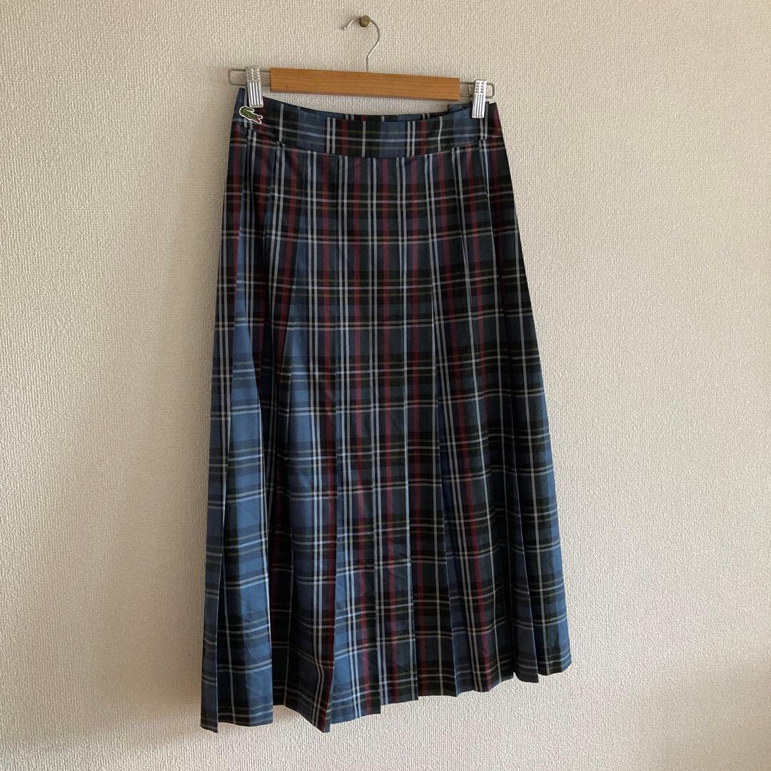 LACOSTE for BEAMS BOY / チェック プリーツ スカート