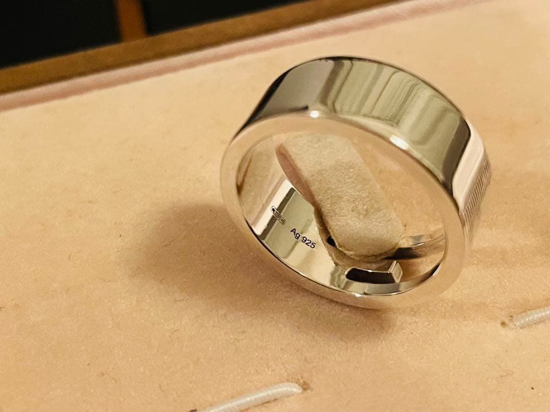 GUCCIリング 17号 カットリング カットアウト スターリングシルバー925